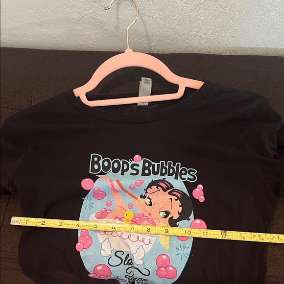 Women Small Slim Black Graphic Betty Boop T-Shirt - Picture 4 of 7